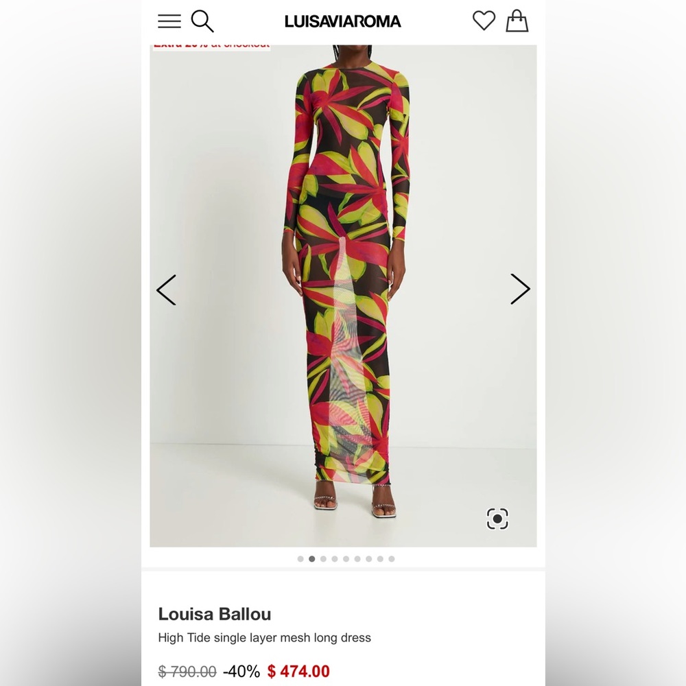 Louisa Ballou Multicolor Maxi Dress